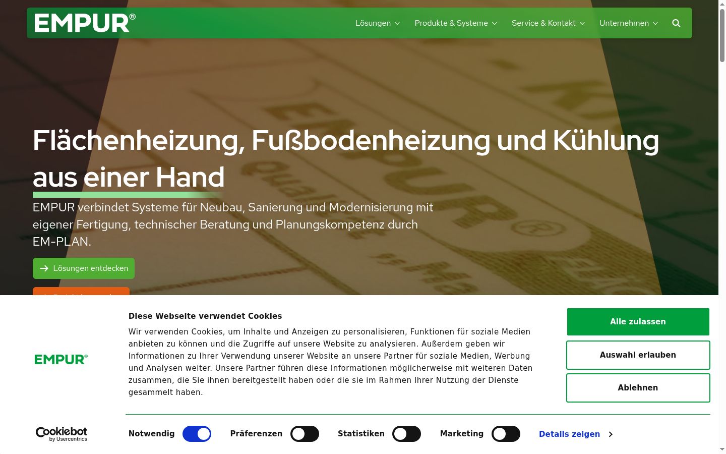 Screenshot tal-banner tal-kunsens muri qabel kwalunkwe interazzjoni