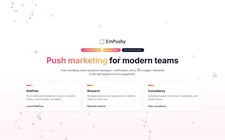Screenshot of empushy.com