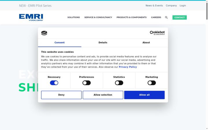 Screenshot of emri.dk