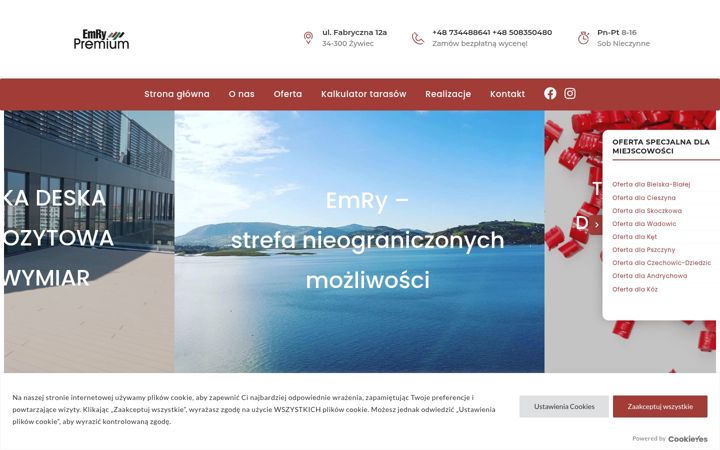 Screenshot of emry.pl