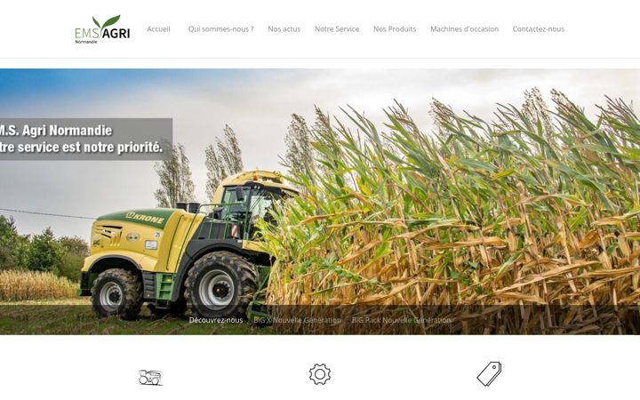 Snímek obrazovky ems-agri-normandie.fr