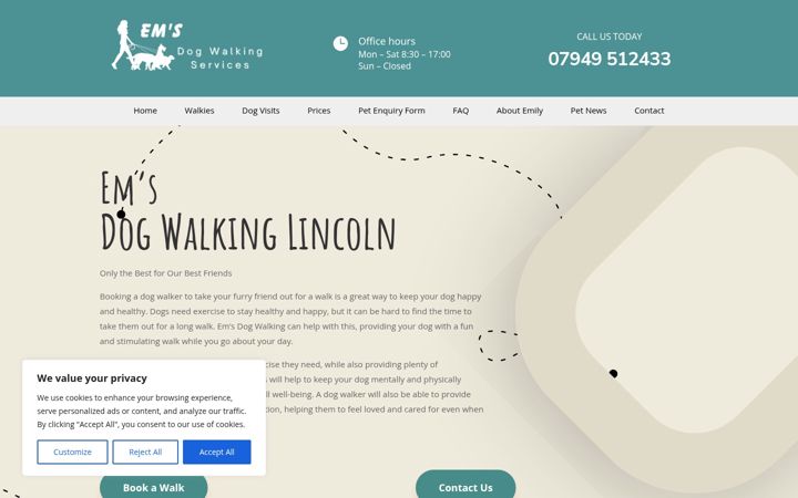 Képernyőkép: ems-dogwalks.co.uk