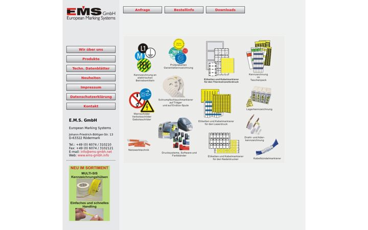 Ekrano kopija ems-gmbh.info