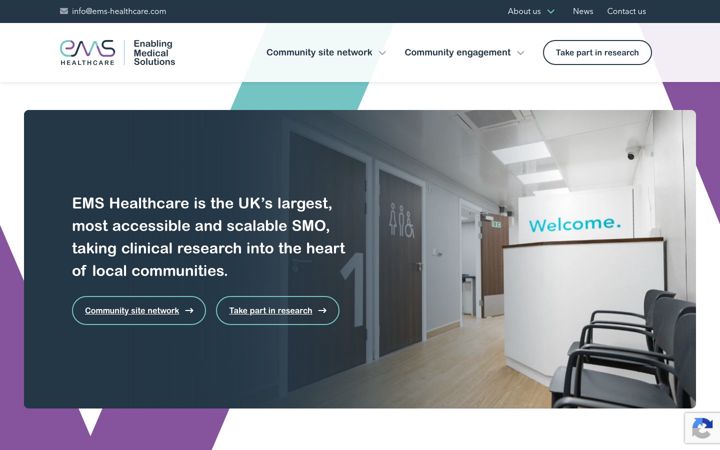 Screenshot of ems-healthcare.com