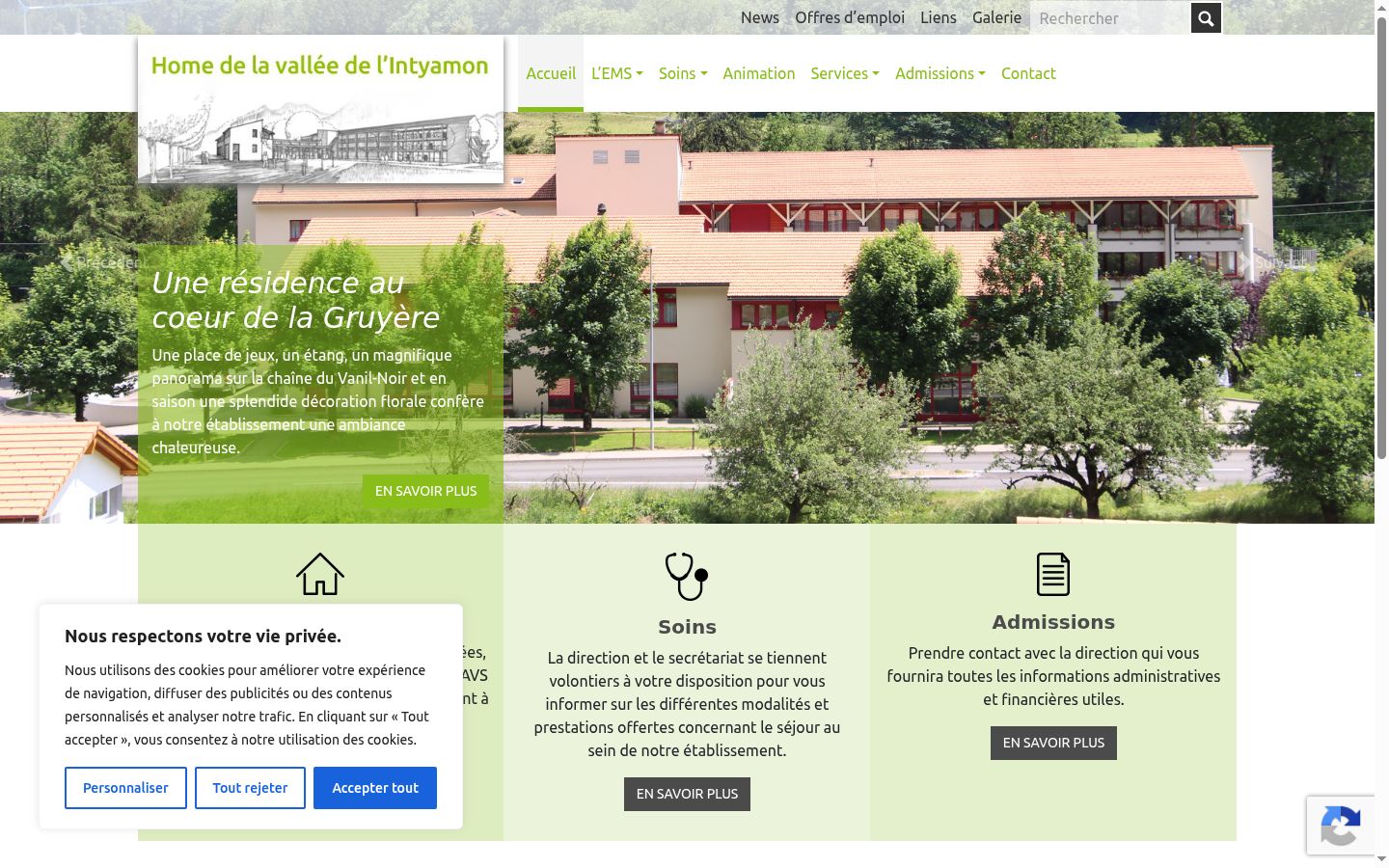 Screenshot tal-banner tal-kunsens muri qabel kwalunkwe interazzjoni