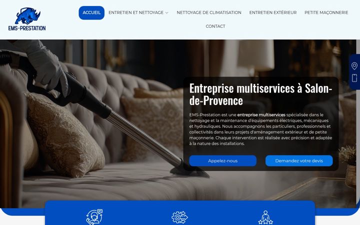 Snímek obrazovky ems-prestation.fr