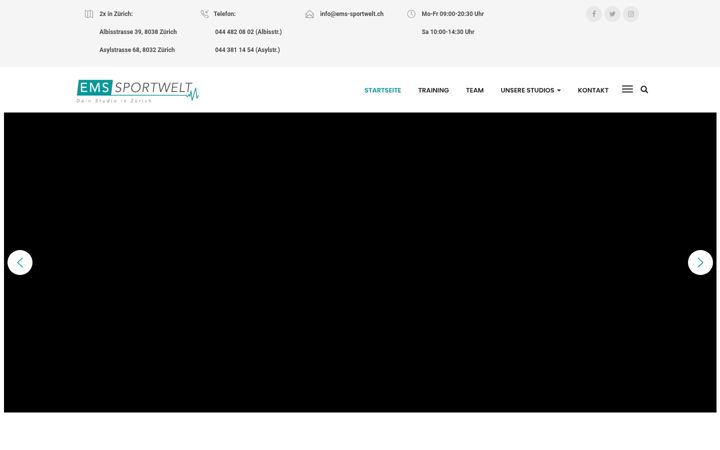 Screenshot of ems-sportwelt.ch