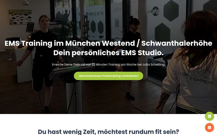 Ekraanipilt saidist ems-training-muenchen-westend.de