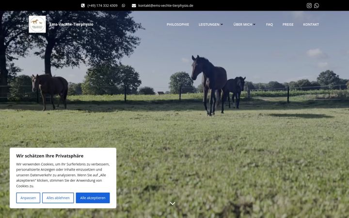 Zrzut ekranu ems-vechte-tierphysio.de