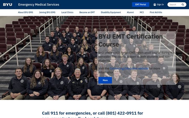 Screenshot of ems.byu.edu