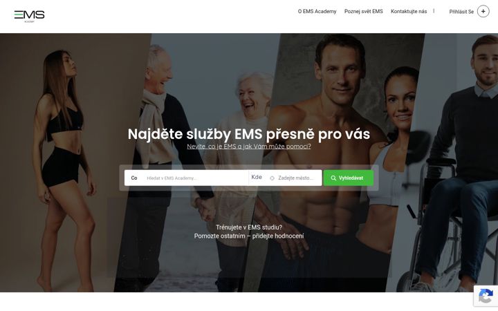 Captura de pantalla de emsacademy.cz