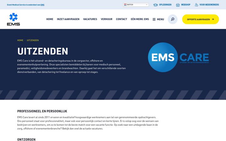 Ekrano kopija emscare.nl