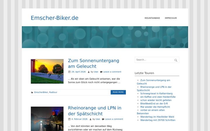 Zrzut ekranu emscherbiker.de