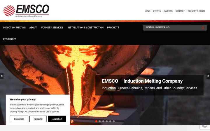 Screenshot of emsco.com