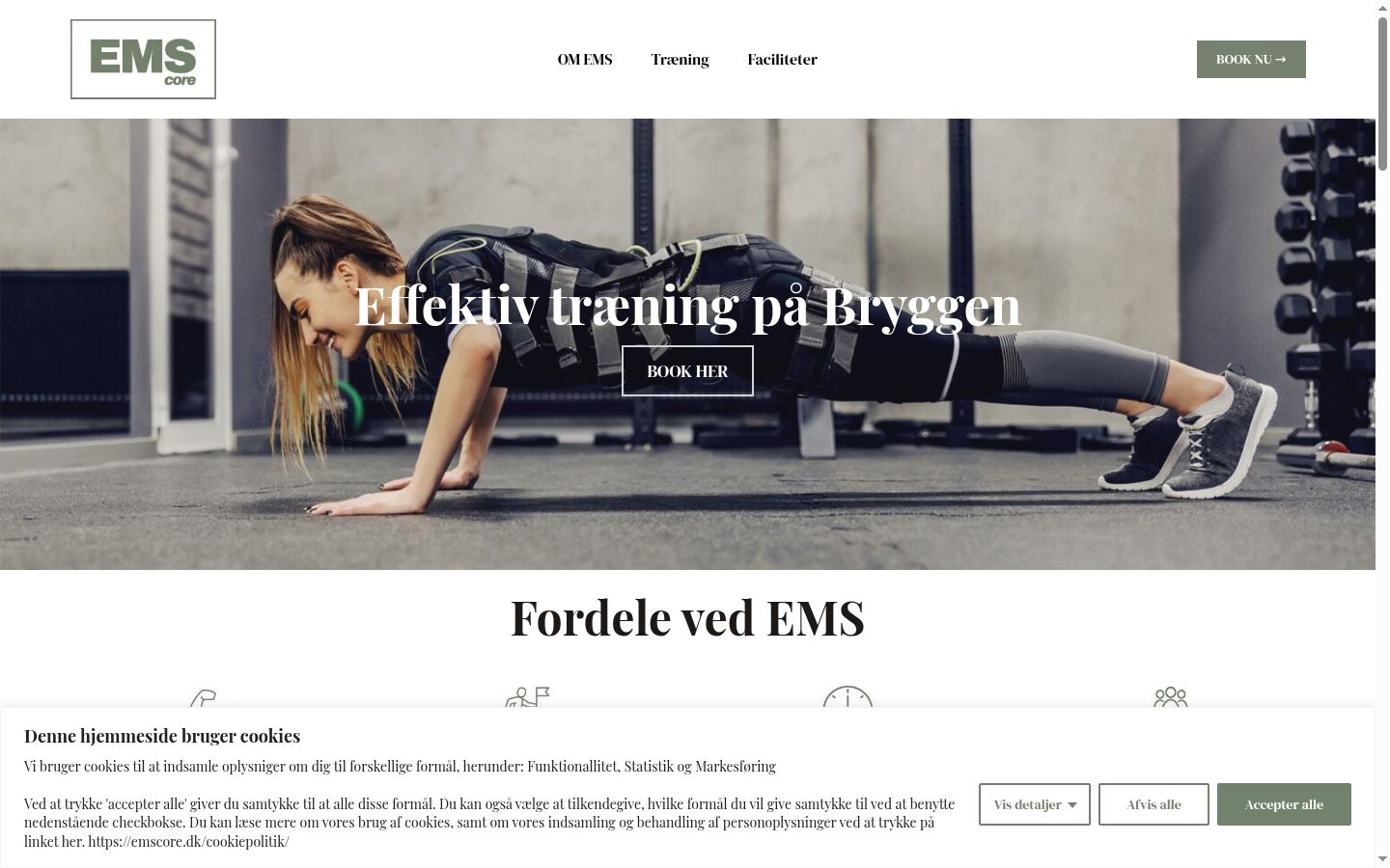 Screenshot van de toestemmingsbanner zoals getoond vóór enige interactie
