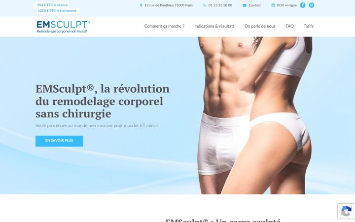 Snímek obrazovky emsculpt-cshp.fr
