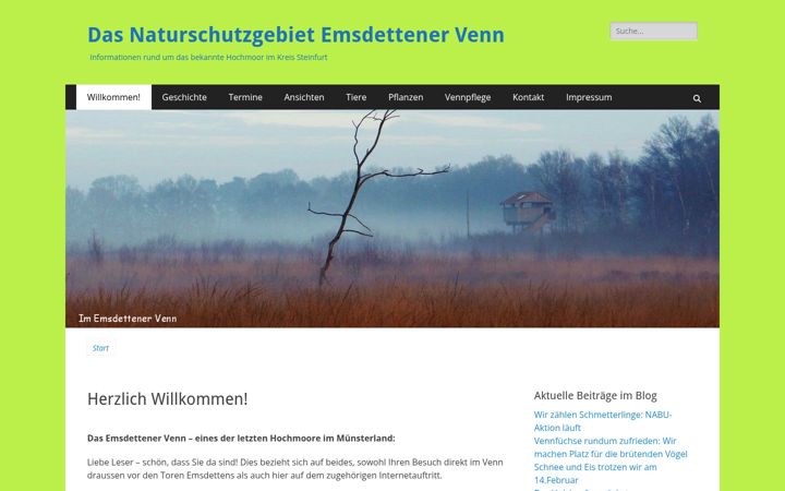 Zrzut ekranu emsdettener-venn.de