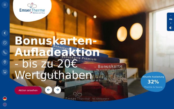Zrzut ekranu emser-therme.de