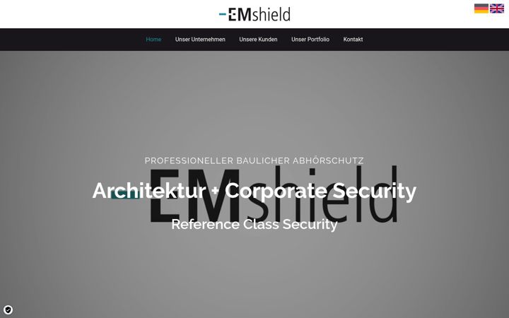 Zrzut ekranu emshield.de