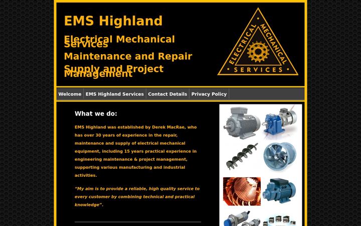 Screenshot of emshighland.co.uk