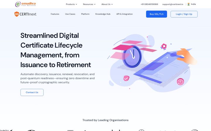 Screenshot of emsign.com