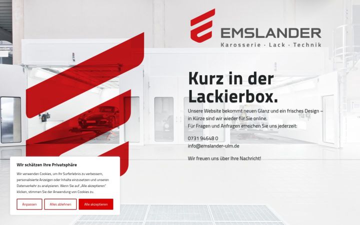 Screenshot of emslander-ulm.de