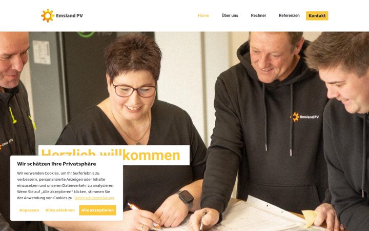 Screenshot of emslandpv.de