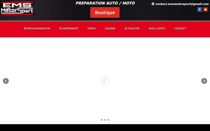 Snímek obrazovky emsmotorsport.fr