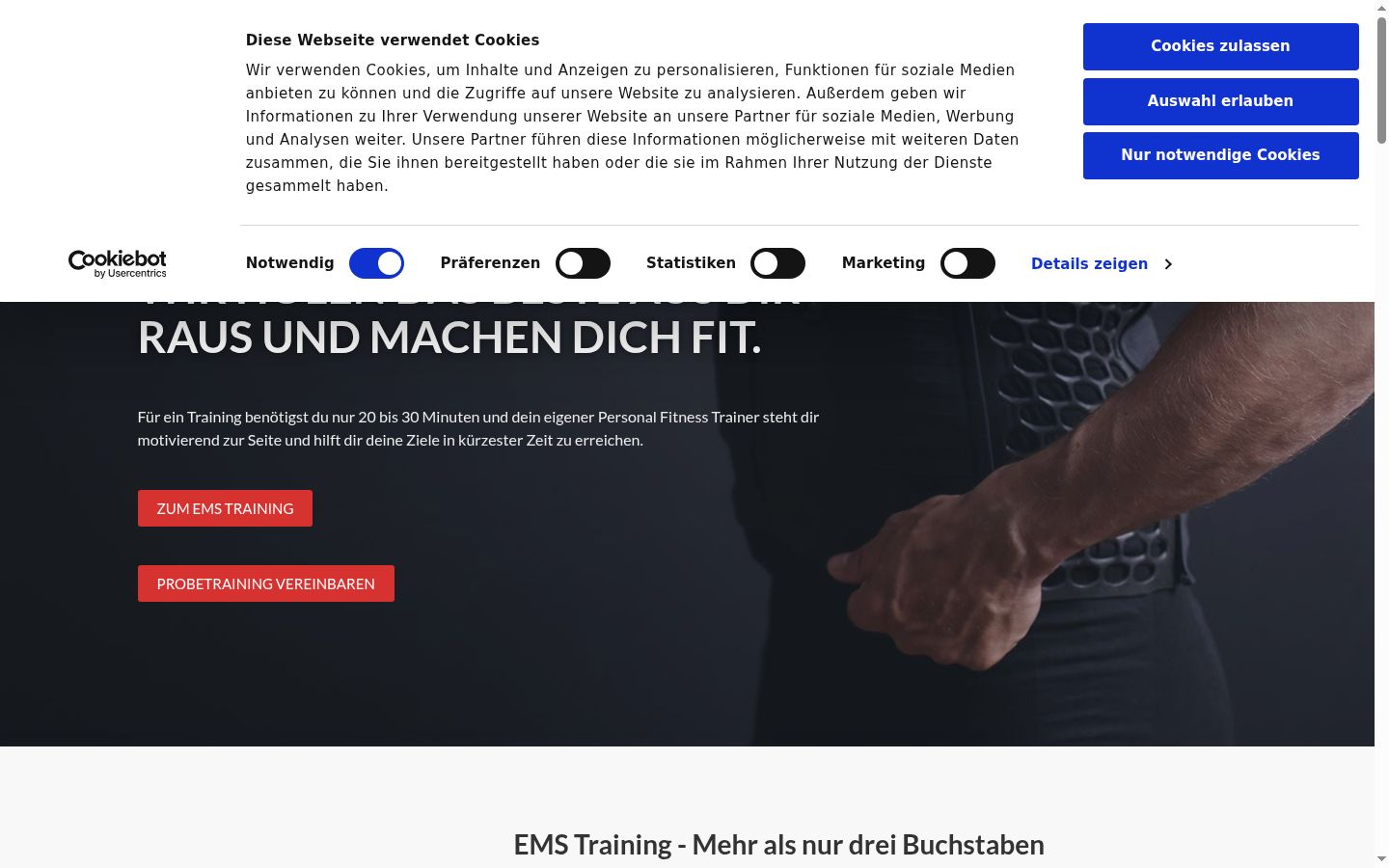 Screenshot tal-banner tal-kunsens muri qabel kwalunkwe interazzjoni