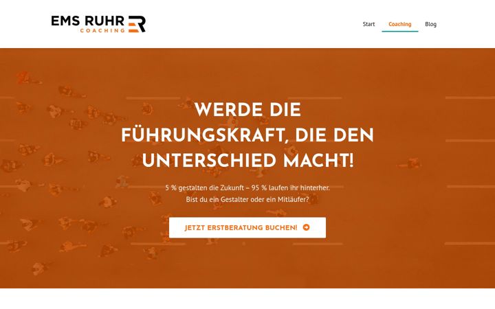 Screenshot von emsruhr.de