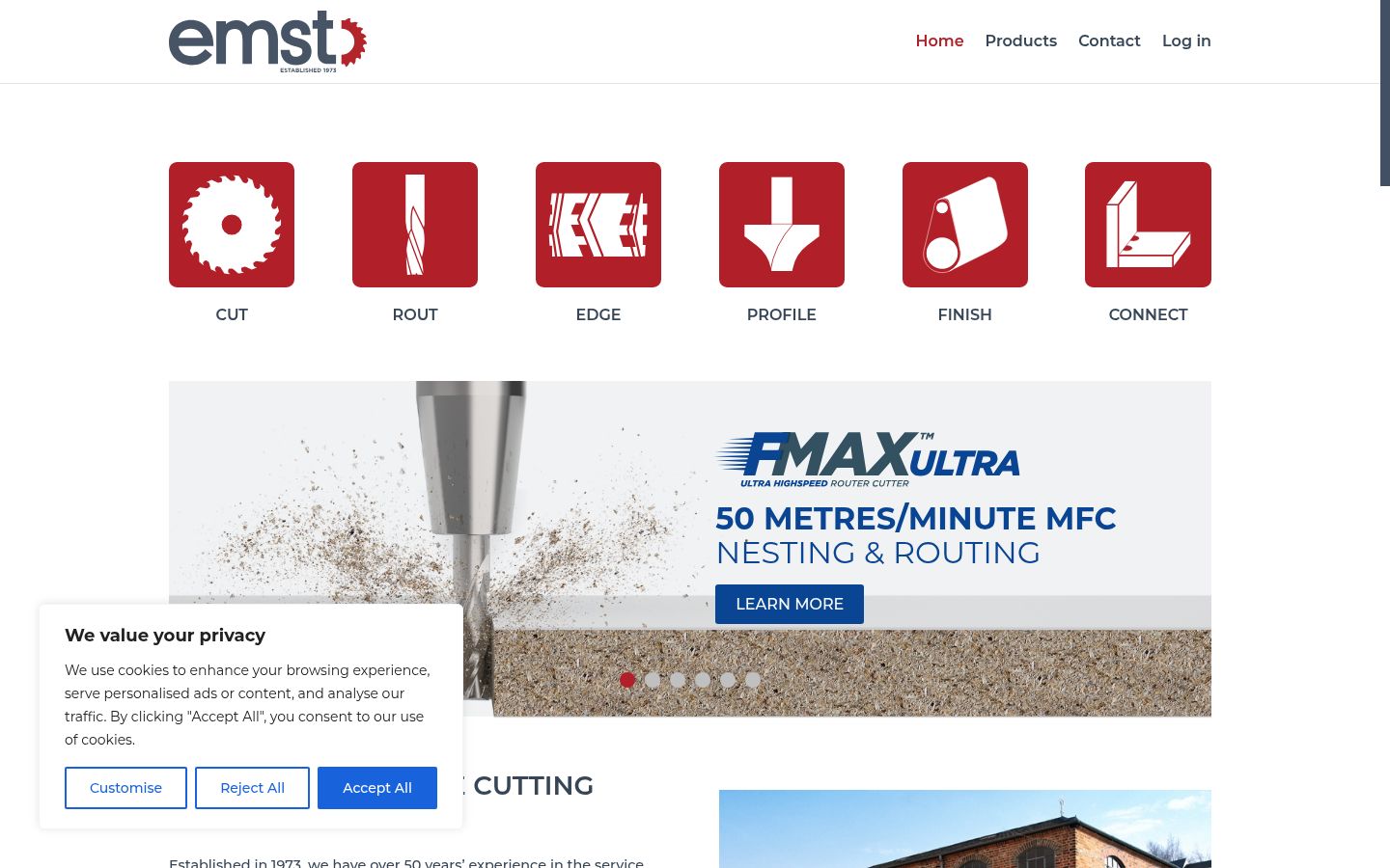 Screenshot des Einwilligungsbanners vor jeglicher Interaktion