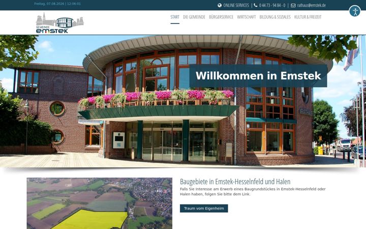 Screenshot of emstek.de
