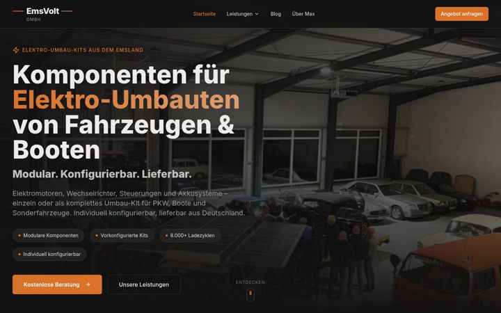 Screenshot of emsvolt.de