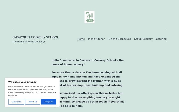 Képernyőkép: emsworthcookeryschool.co.uk
