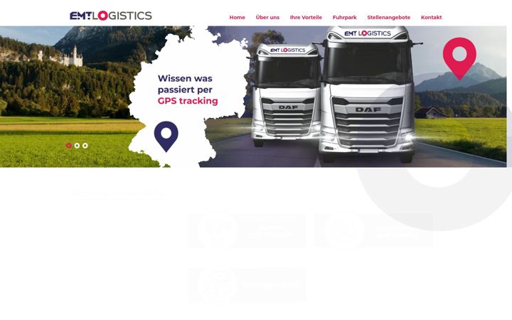 Screenshot of emt-logistics.de