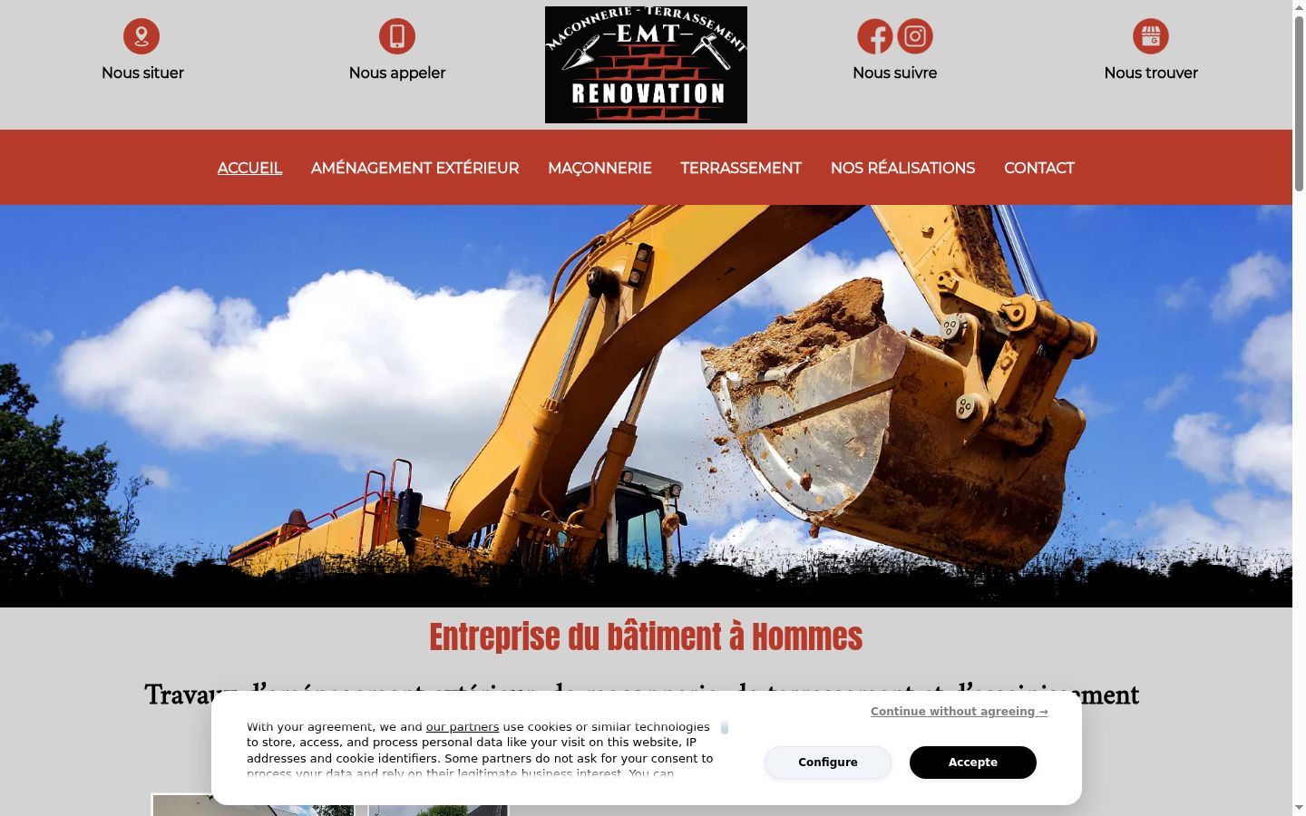 Screenshot tal-banner tal-kunsens muri qabel kwalunkwe interazzjoni