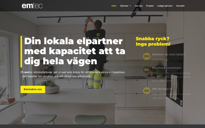 Ekraanipilt saidist emtecel.se