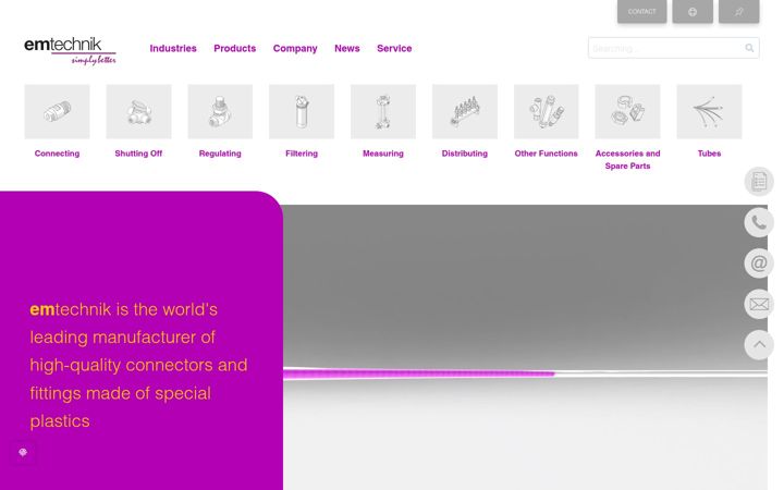 Screenshot of emtechnik.asia