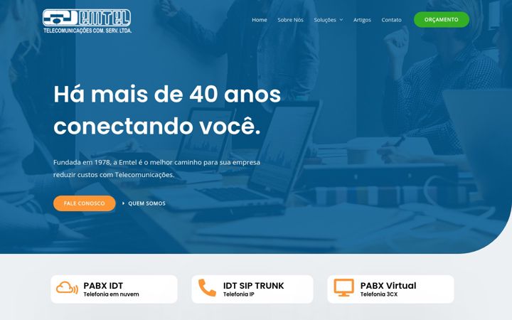 Екранна снимка на emtel.com.br