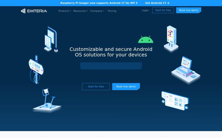Screenshot of emteria.com