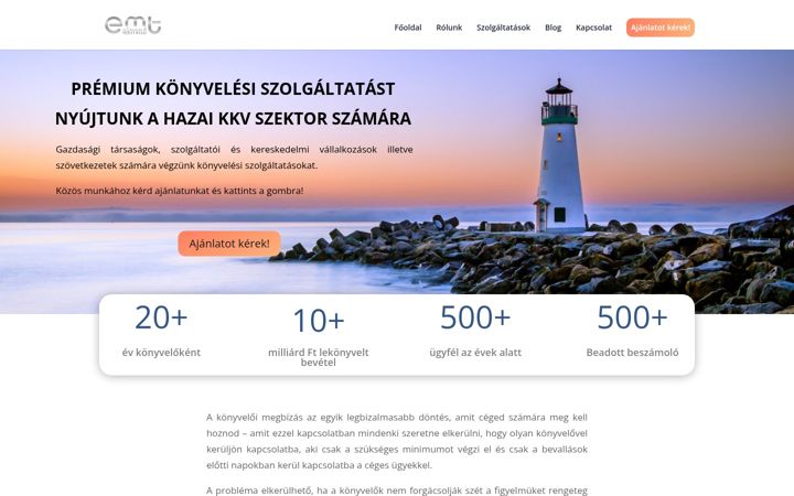 Screenshot of emtkft.hu