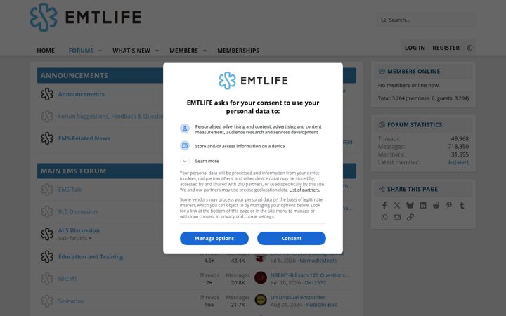 Ekraanipilt saidist emtlife.com