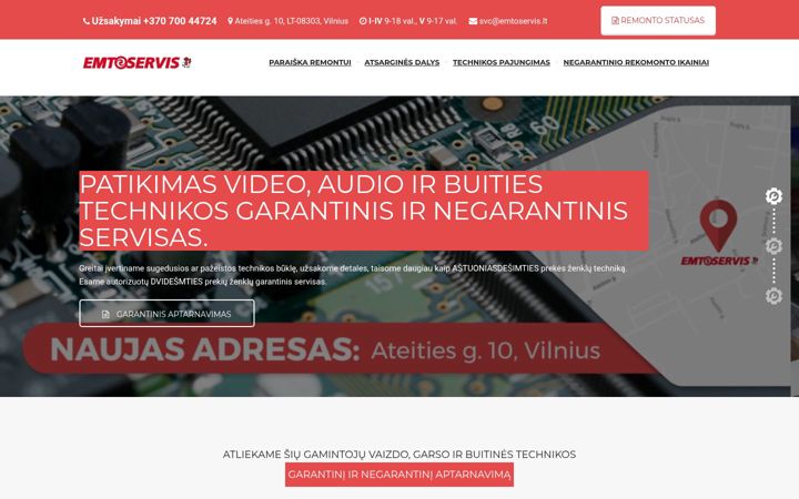 Screenshot of emtoservis.lt