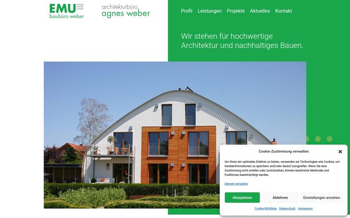 Screenshot of emu-baubuero.de