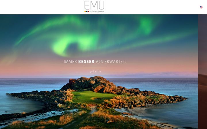 Screenshot of emu-travel.com