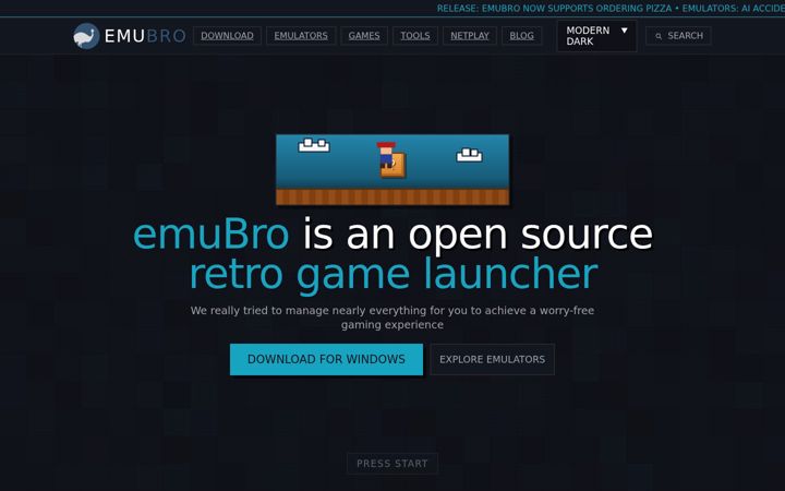 Screenshot of emubro.net