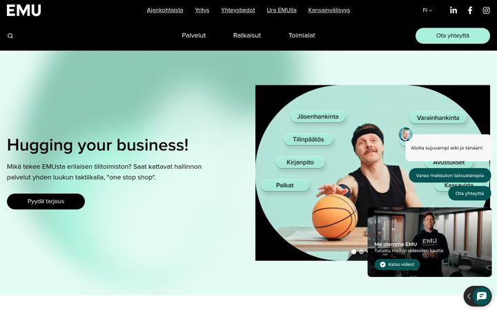 Captura de pantalla de emugroup.com
