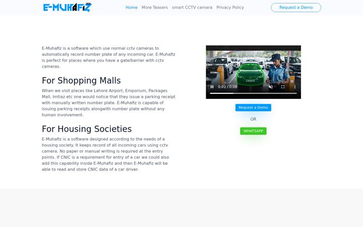 Screenshot of emuhafiz.com