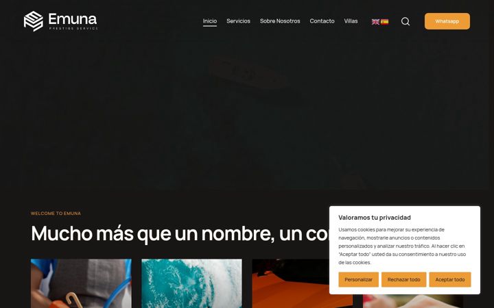 Screenshot of emunaprestigeservice.com
