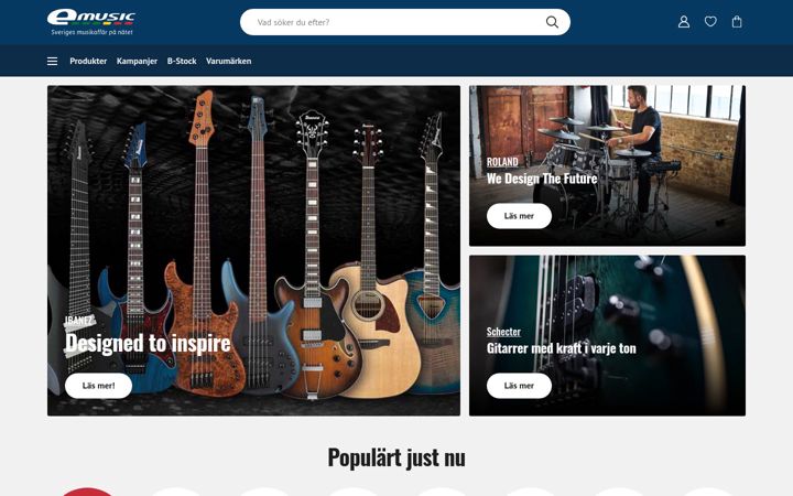 Screenshot of emusic.se